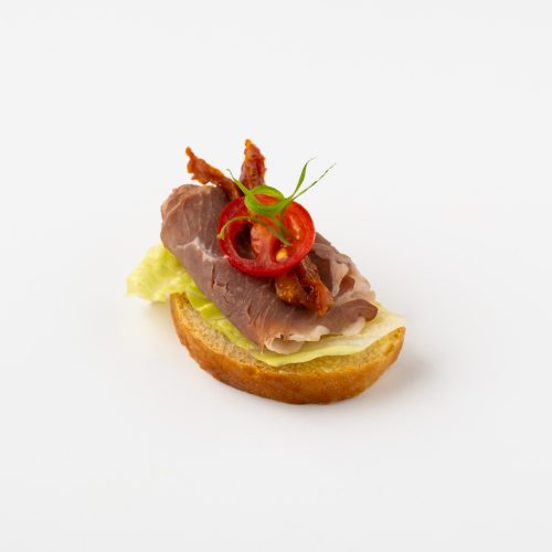 Beef Bacon Toast
