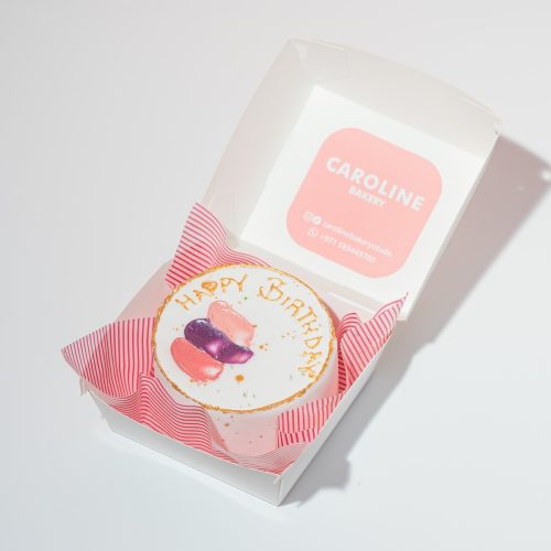Blush Birthday Bento Cake