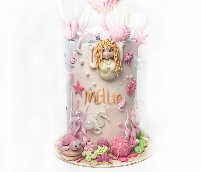 Pink Mermaid Under the Sea Cake