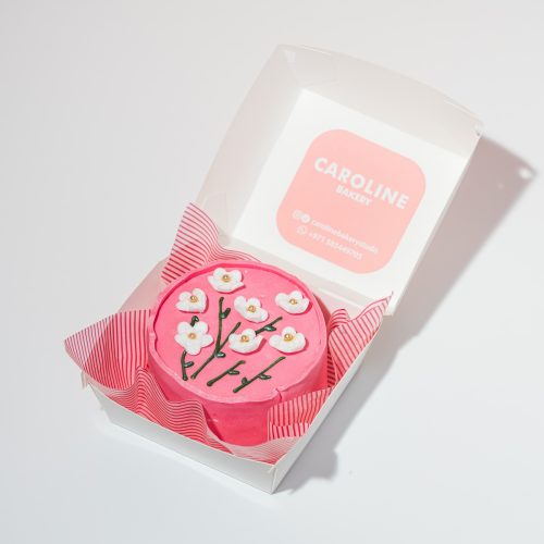 Pinkish Floret Bento Cake