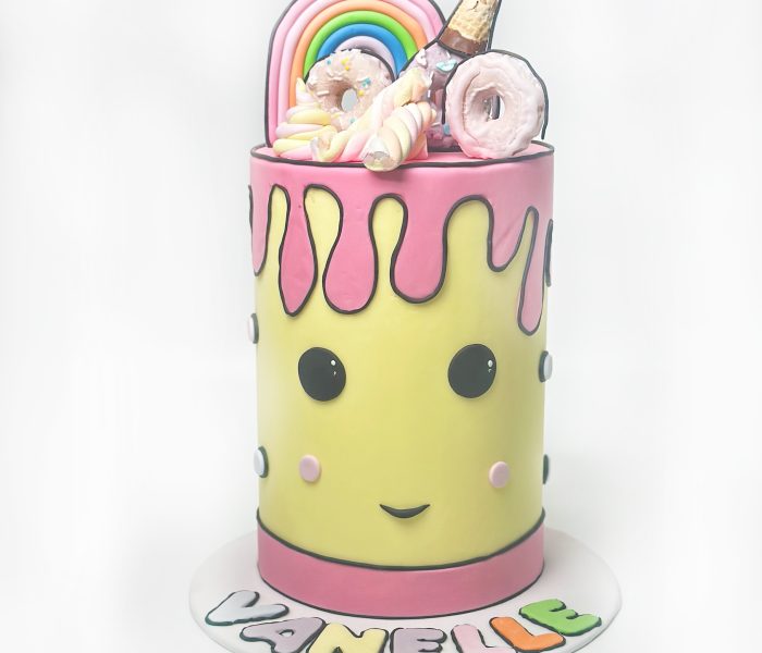 Rainbow Comic Cake